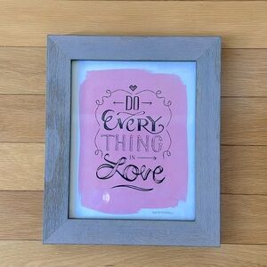 “Love” print.  Valentine’s Day!